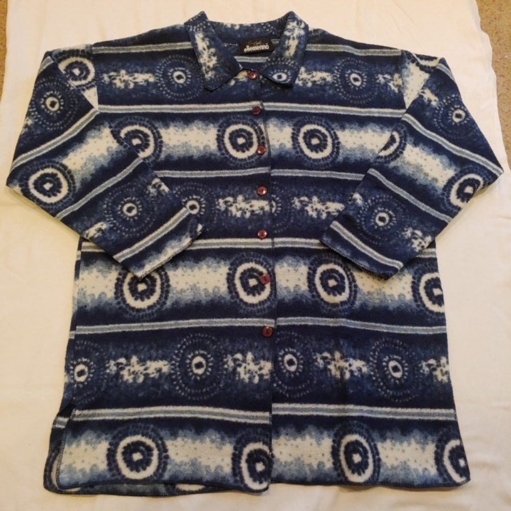 Style ellemenno Fleece Button Up Shirt